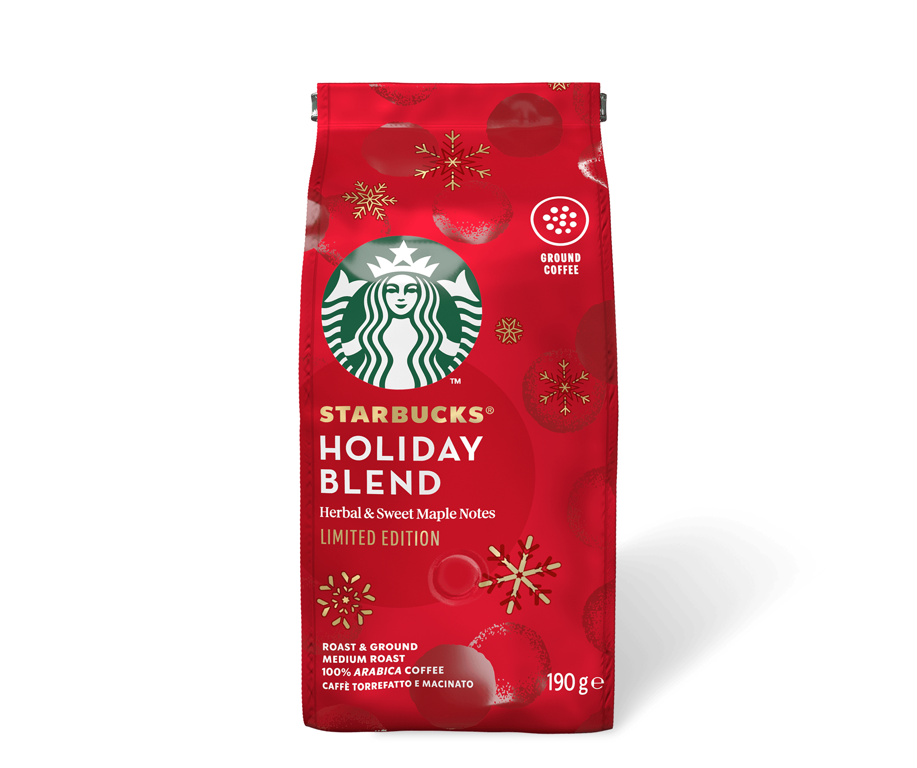 STARBUCKS® HOLIDAY BLEND TOSTADO Y MOLIDO