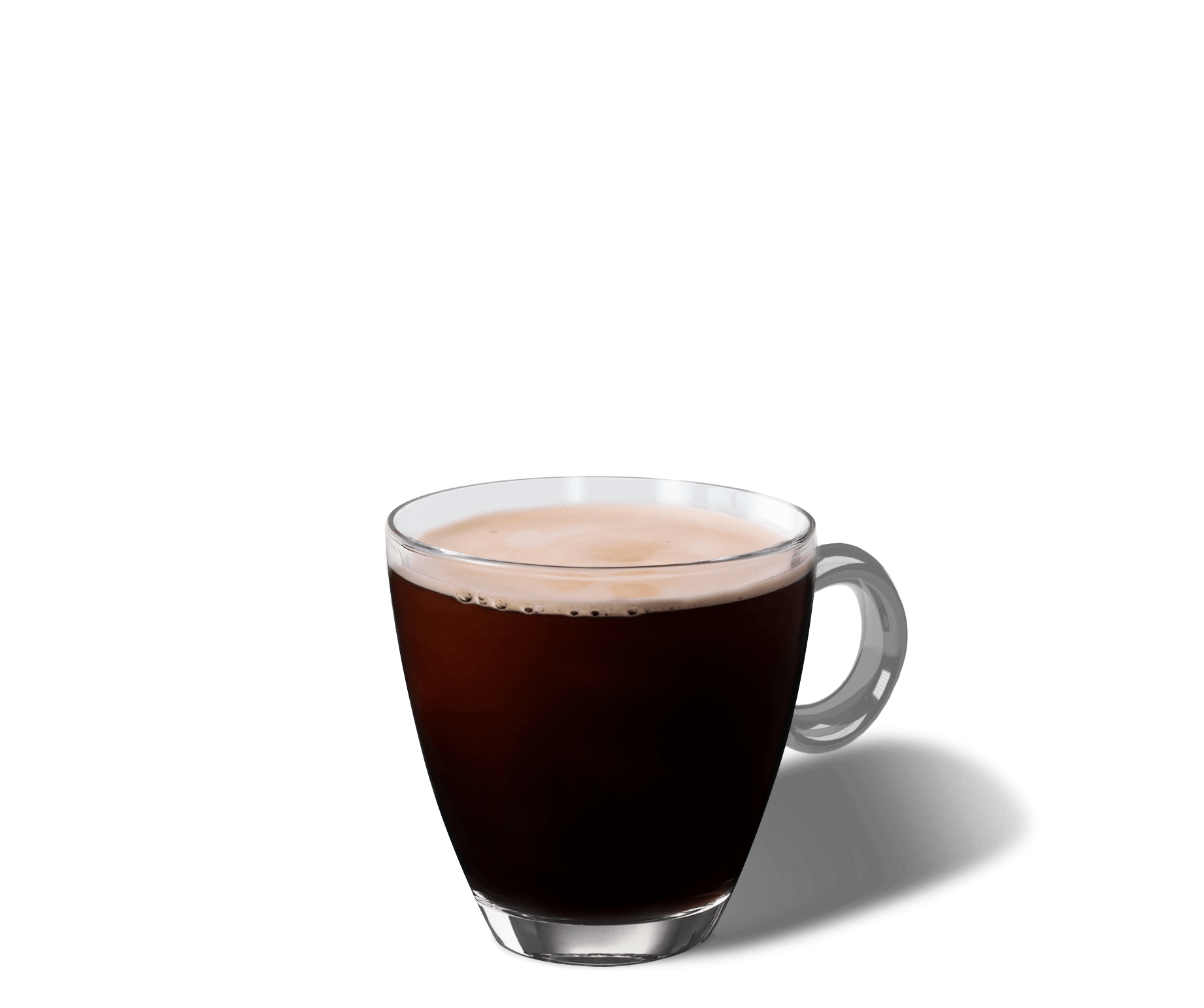 Caffe Americano im Kaffeeglas