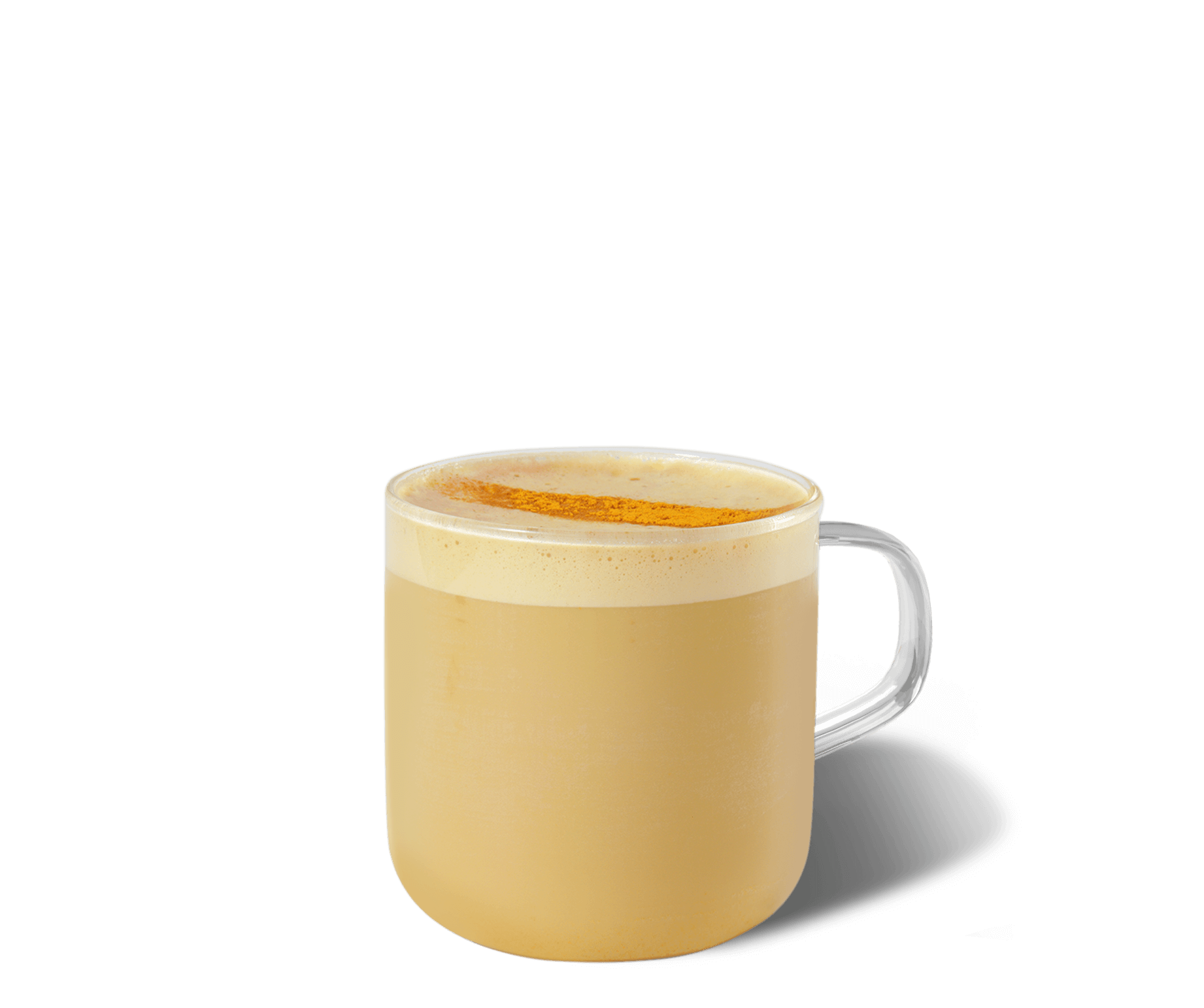 Golden Turmeric Latte Kaffee im Becher