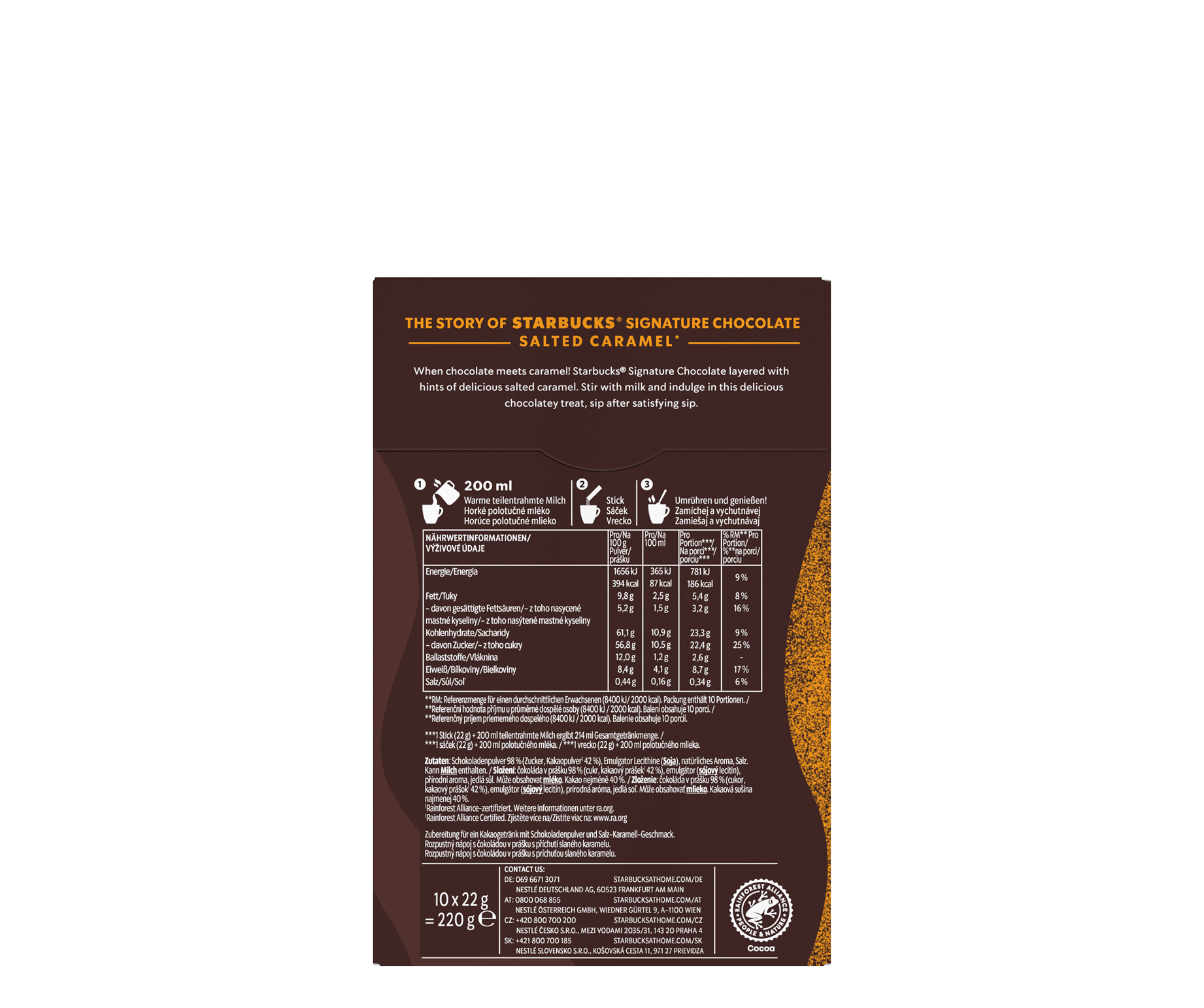 Starbucks® Signature Chocolate Salted Caramel - Rückansicht