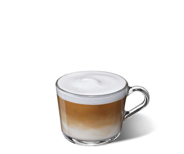 Starbucks® Cappuccino in einer transparenten Tasse