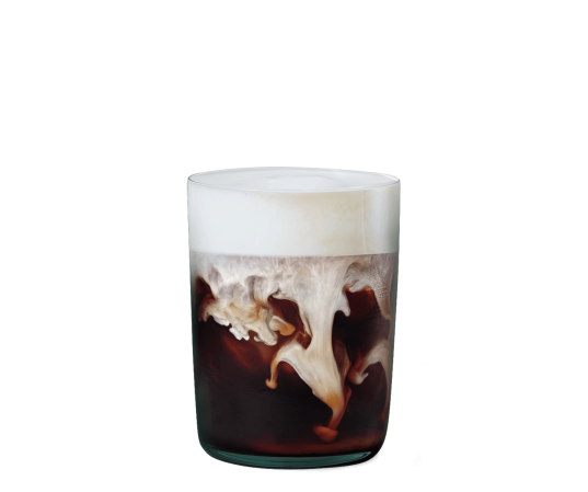 Iced Caramel Latte Vanilla Cream Kaffee im Glas