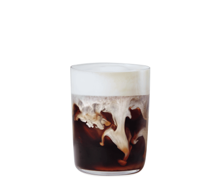 Iced Caramel Latte Vanilla Cream Kaffee im Glas