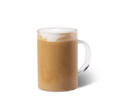 Eine Tasse Caramelised Honey Latte