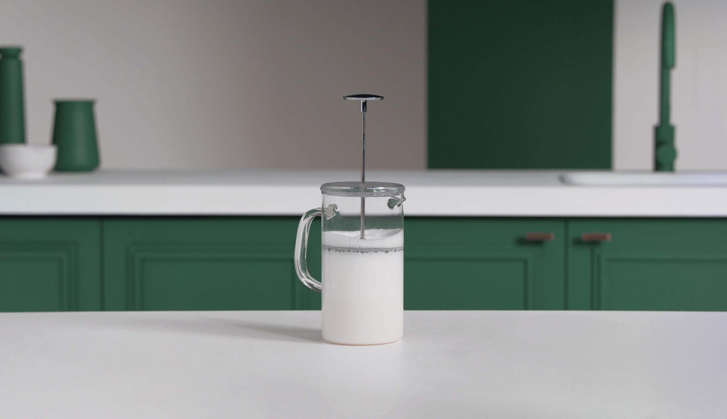Froth Milk With a Coffee Press