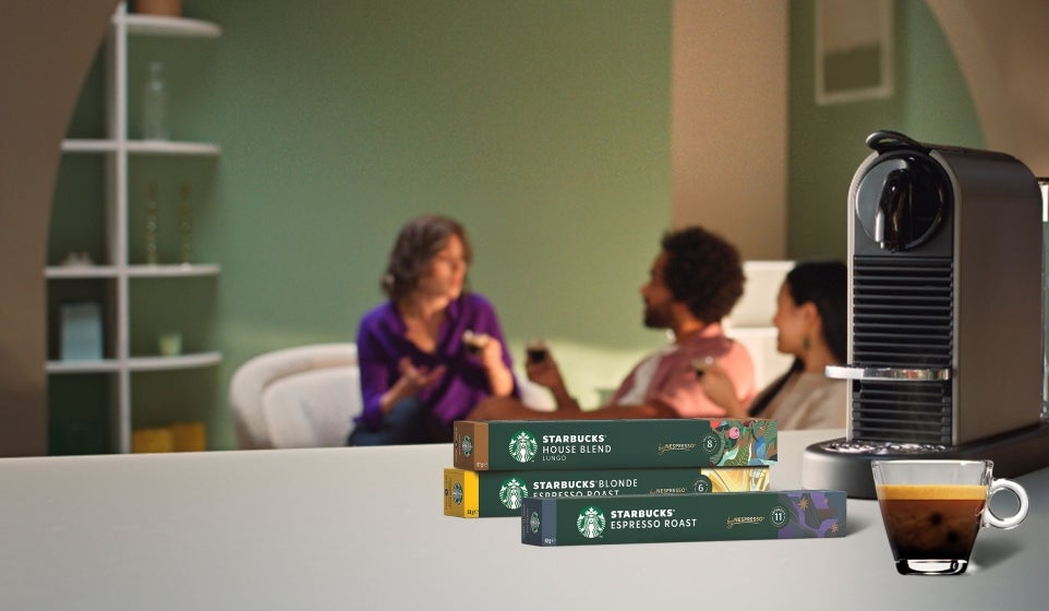 It's more than coffee, it's Starbucks<sup>®</sup> by Nespresso<sup>®</sup> 