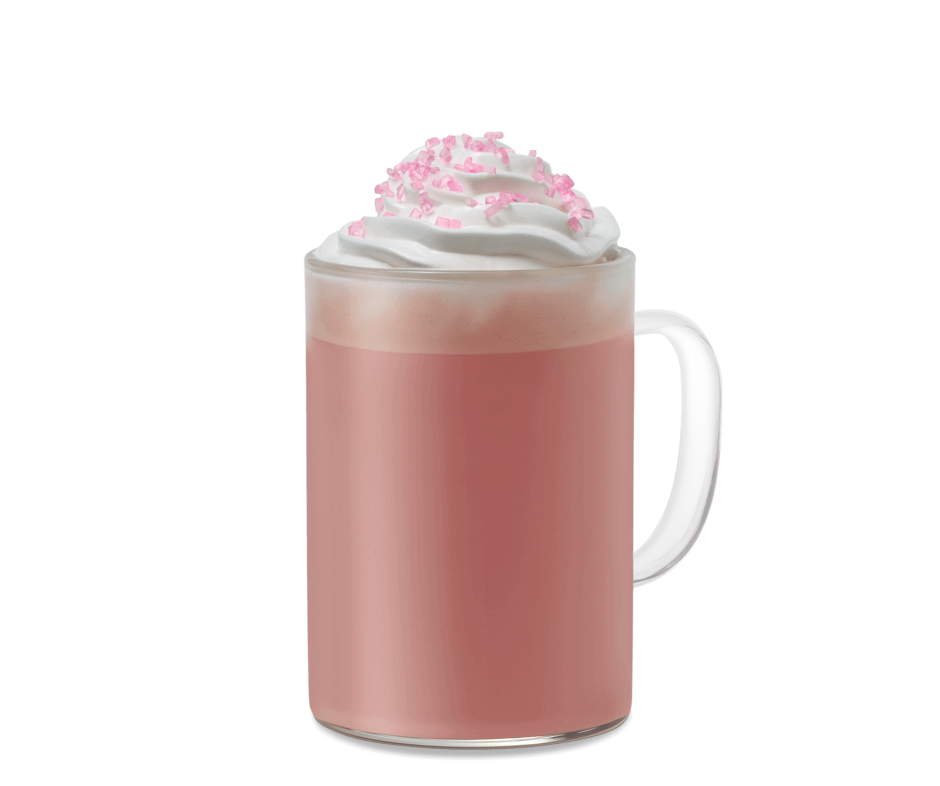 Strawberry Latte Coffee Cup