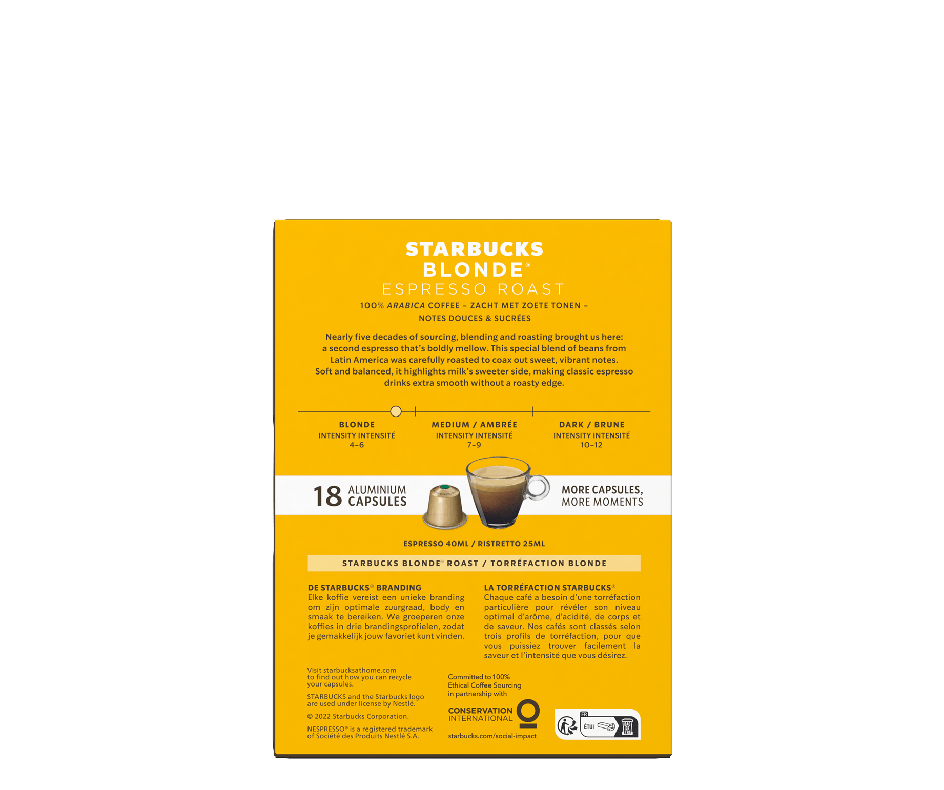 Starbucks Blonde® by Nespresso® - 36 Capsules - Dos