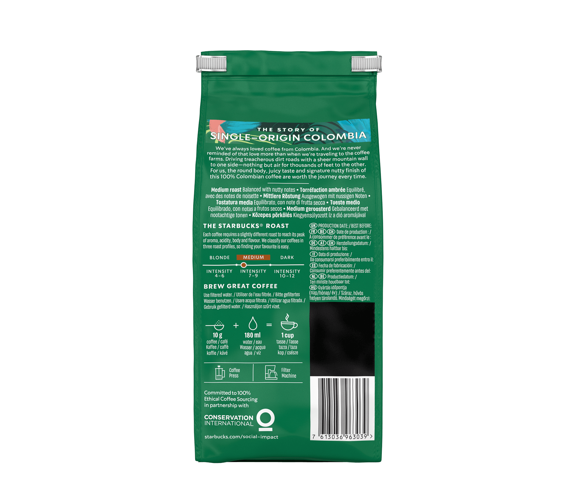 Starbucks® Single-Origin Colombia Café en Grains - Dos