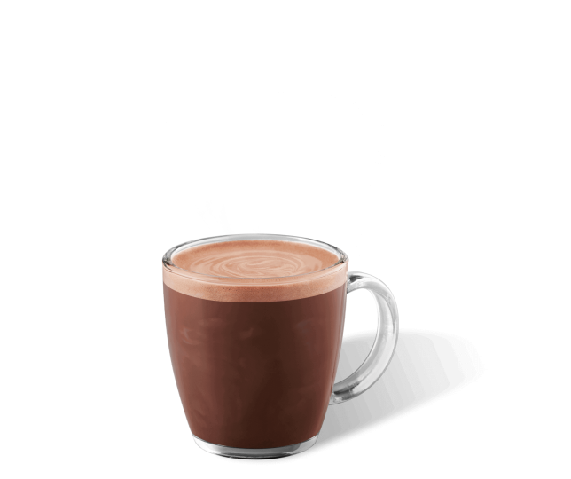 Hot cocoa caramel cup