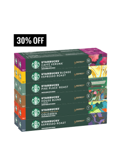 Kit Boas-Vindas Starbucks by Nespresso® - 120 cápsulas - 30% OFF
