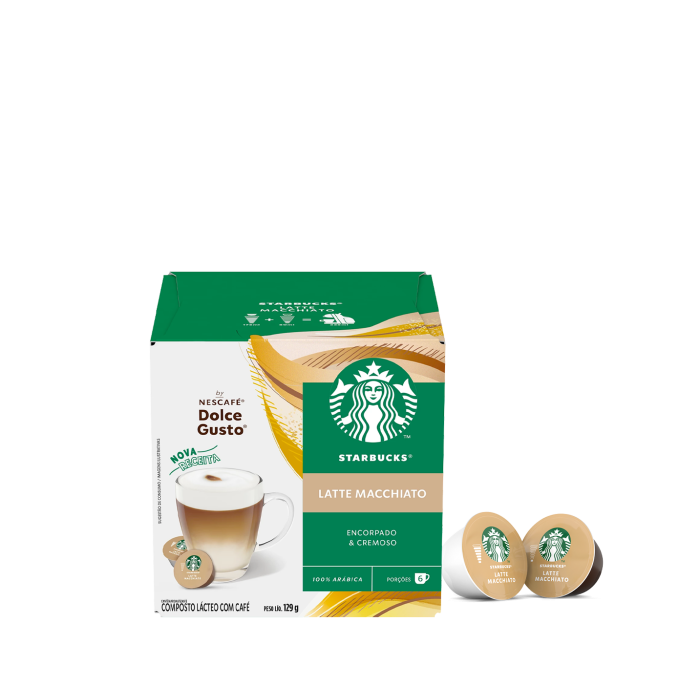 Café en cápsula Starbucks by Nescafé Dolce Gusto Latte Macchiato 12 Cápsulas  129 g - H-E-B México