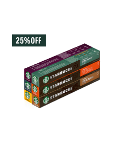 Kit Boas Vindas Starbucks by Nespresso® - 60 cápsulas - 25% OFF