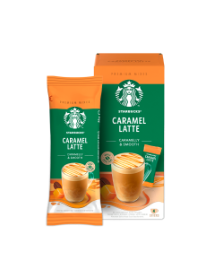 Starbucks® Mix Caramel Latte - 4 sachês de 21,5 g