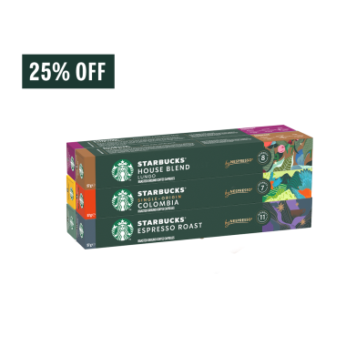 Kit Boas-Vindas Starbucks by Nespresso® - 60 cápsulas - 25% OFF