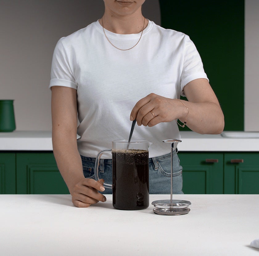 Sature o pó de café