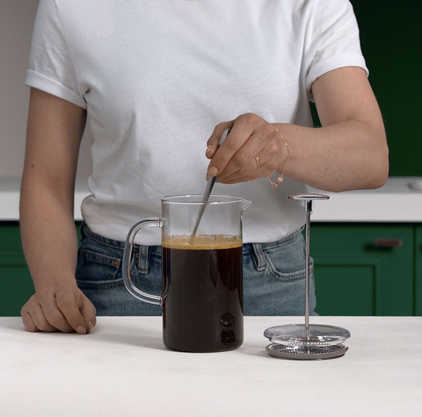 Sature o pó de café