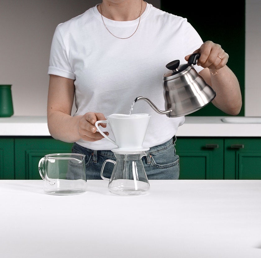 Pré-aqueça o cone.