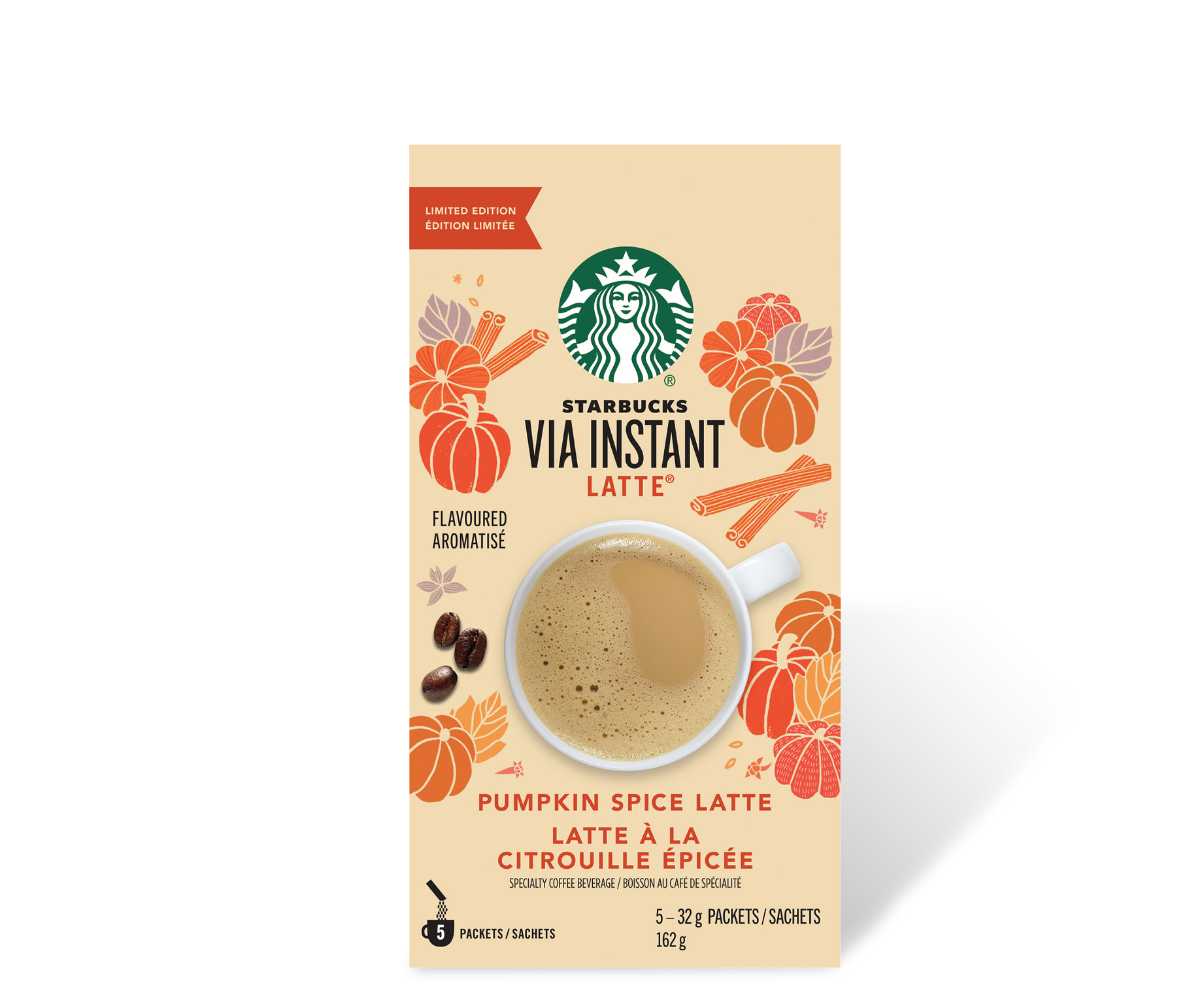 Starbucks® Pumpkin Spice Latte - 5 sachets