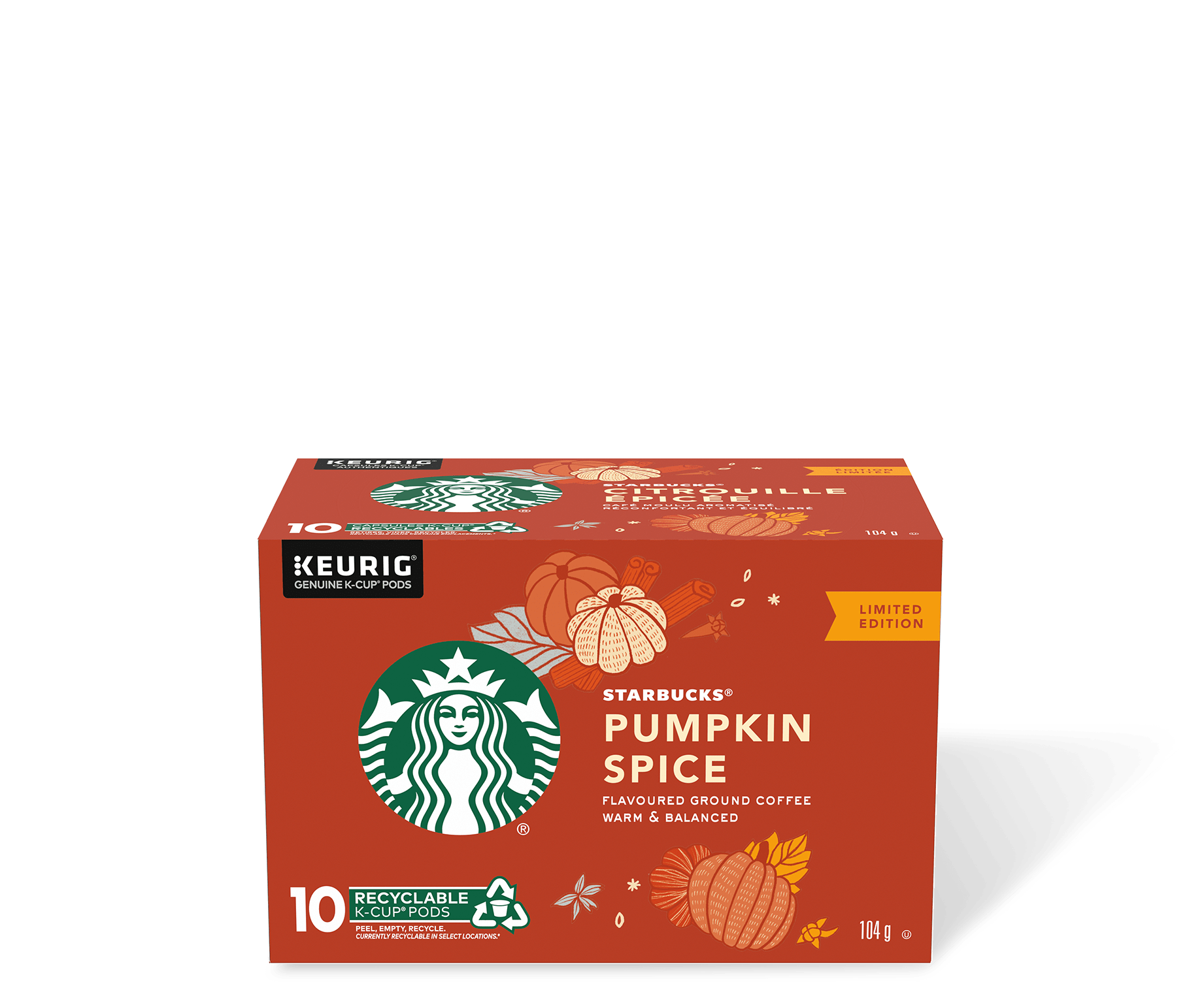 Starbucks Christmas Flavored Kcups 2022 Starbucks Pumpkin Spice Flavoured K-Cups | Starbucks® Coffee At Home
