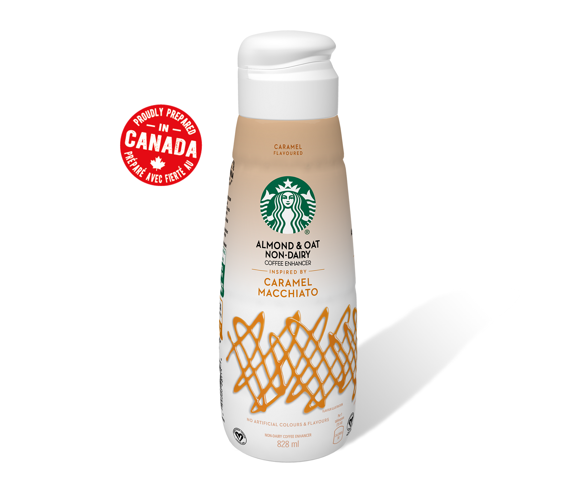 Starbucks® Almond and Oat Non Dairy Caramel Macchiato