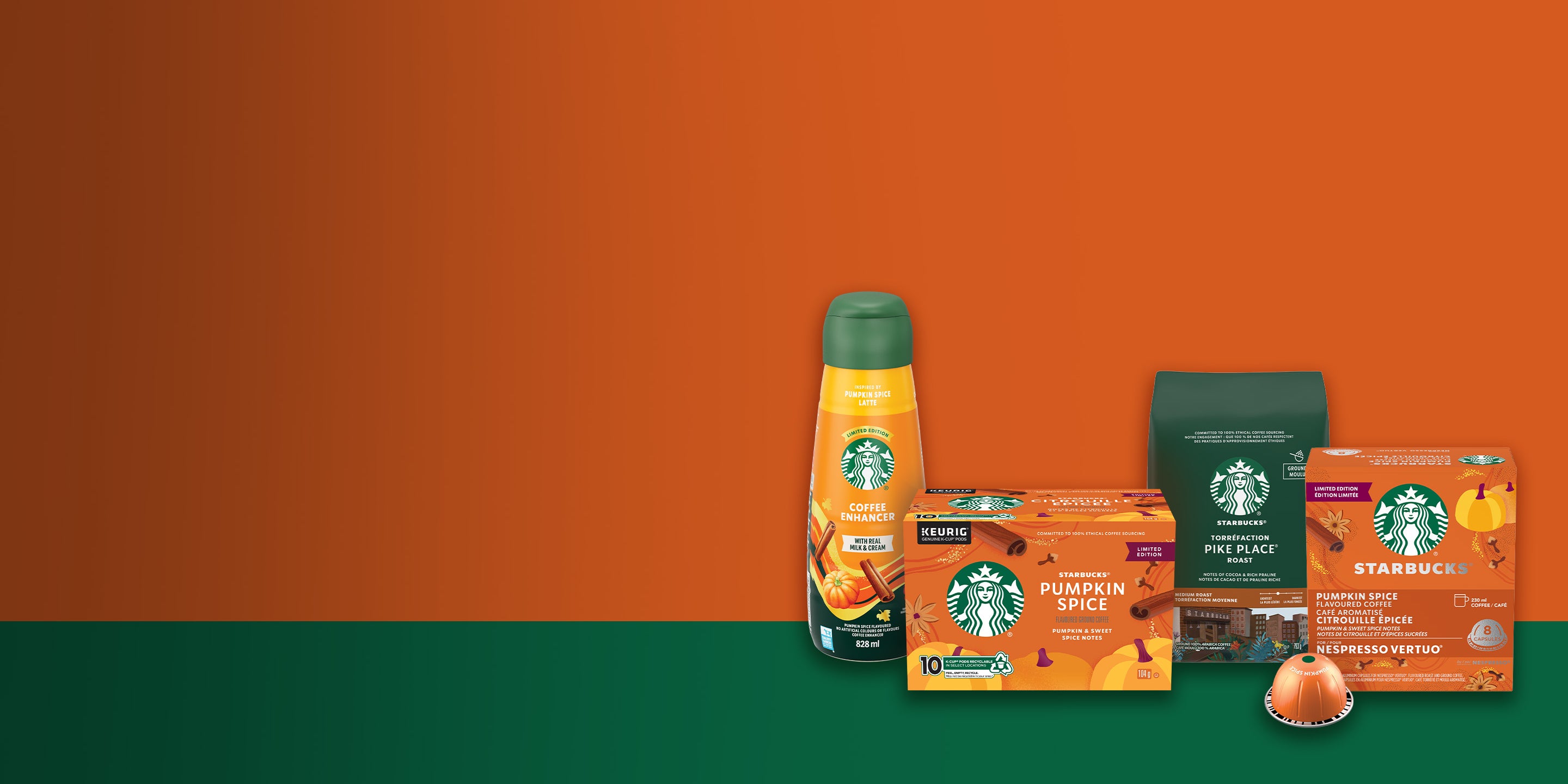 Buy $50 get $15 Starbucks campaign banner