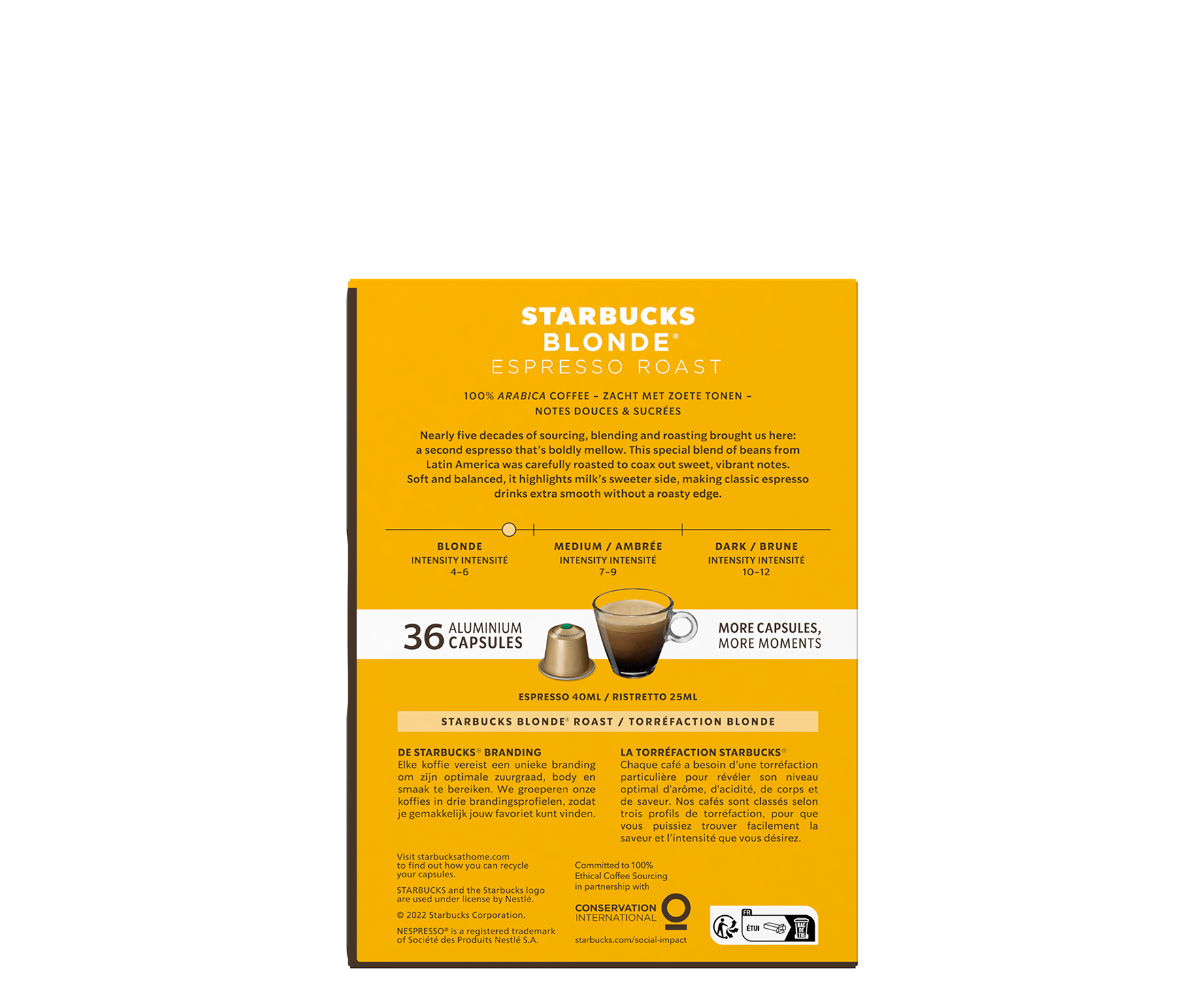 Starbucks® Blonde® Espresso Roast by Nespresso®| Starbucks®