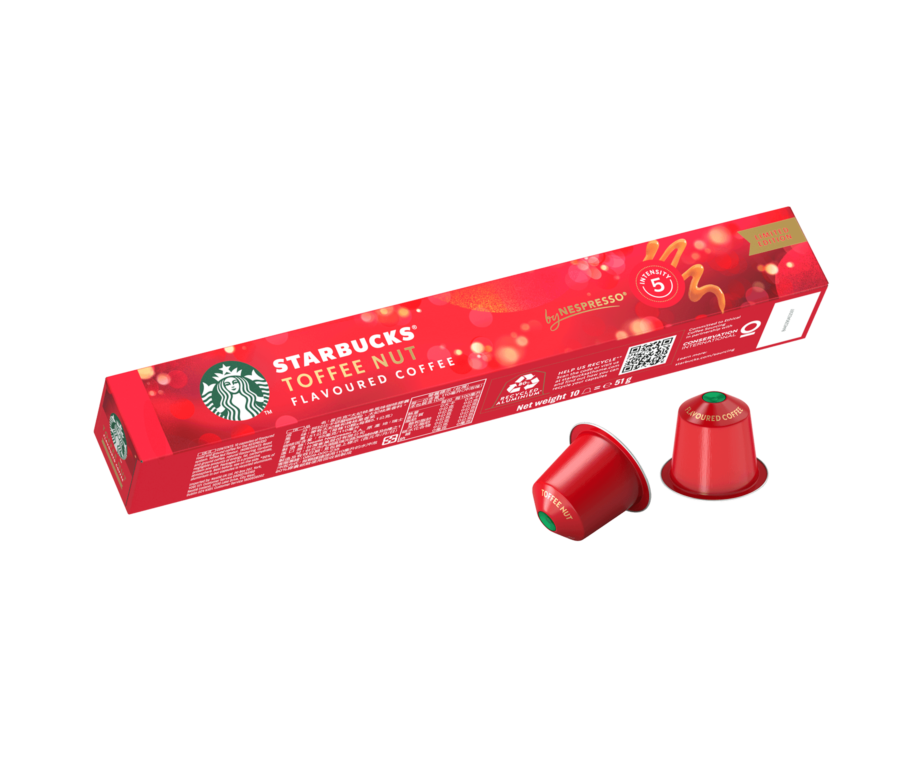 Starbucks® Toffee Nut Flavoured Coffee by Nespresso®