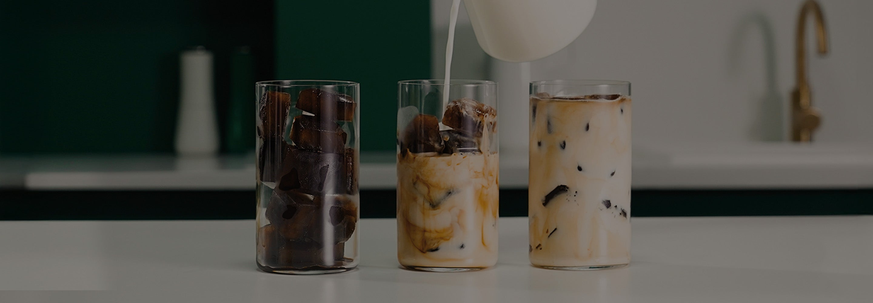 Glaçons au café congelés