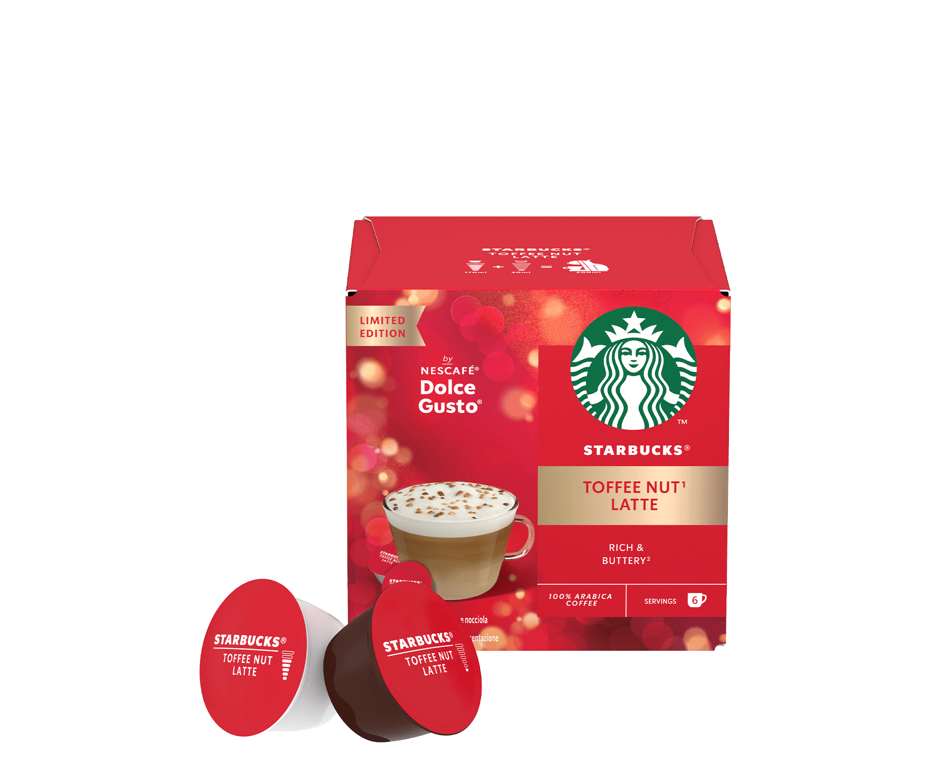 STARBUCKS® TOFFEE NUT LATTE BY NESCAFÉ® DOLCE GUSTO®