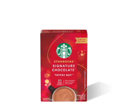 Starbucks<sup>®</sup> Signature Chocolate horká čokoláda s příchutí karamel-oříšek