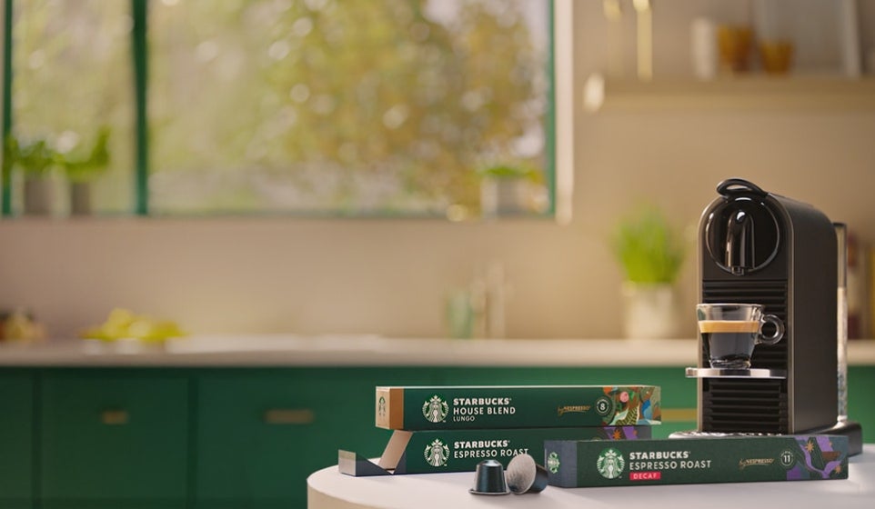 Mehr als nur Kaffee. Starbucks<sup>®</sup> by Nespresso<sup>®</sup> 