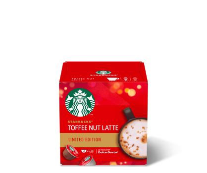Box of Starbucks by Nescafé Dolce Gusto  Capsules Toffee Nut Latte