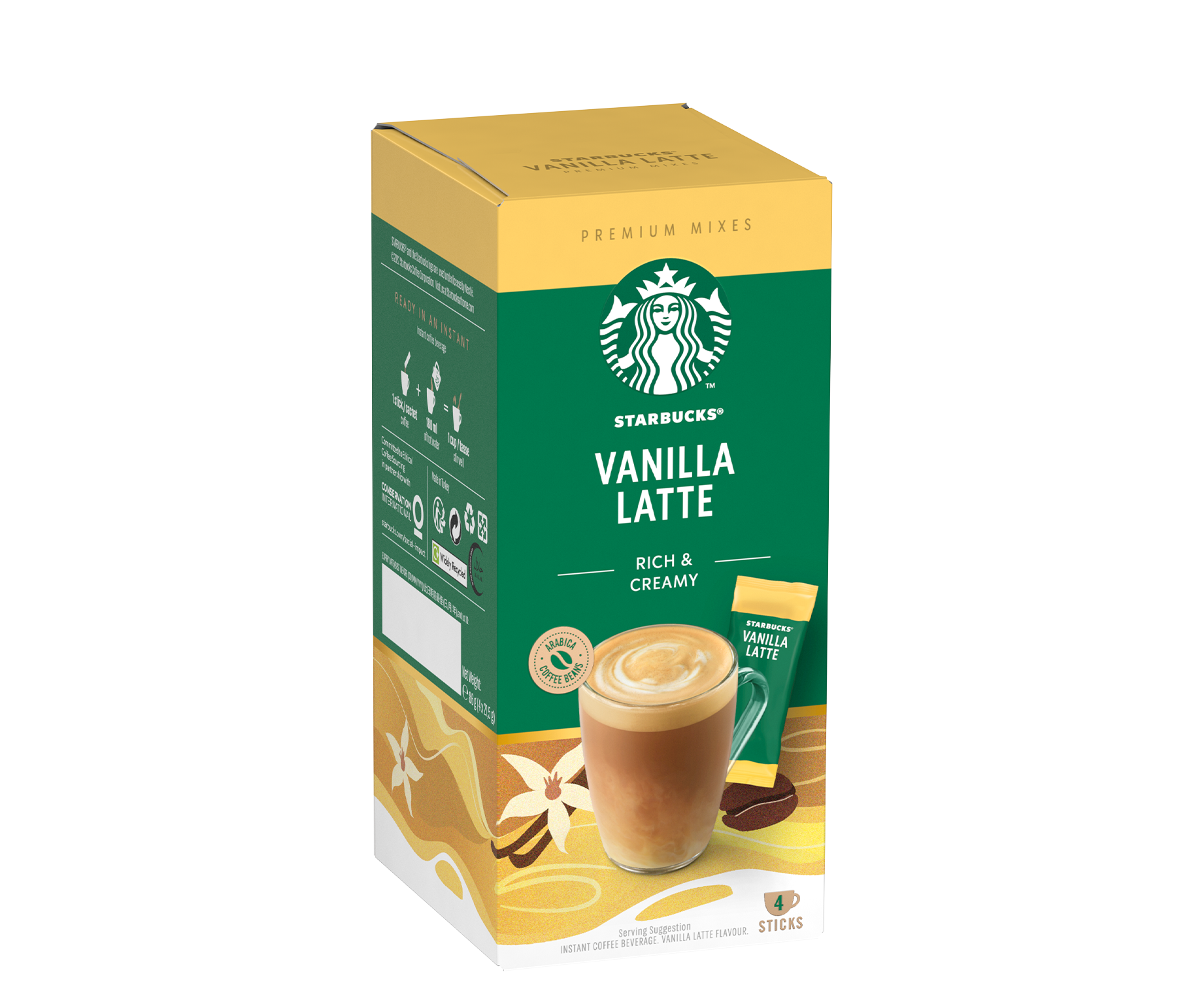 Starbucks® Vanilla Latte Premium Instant Coffee Mix 