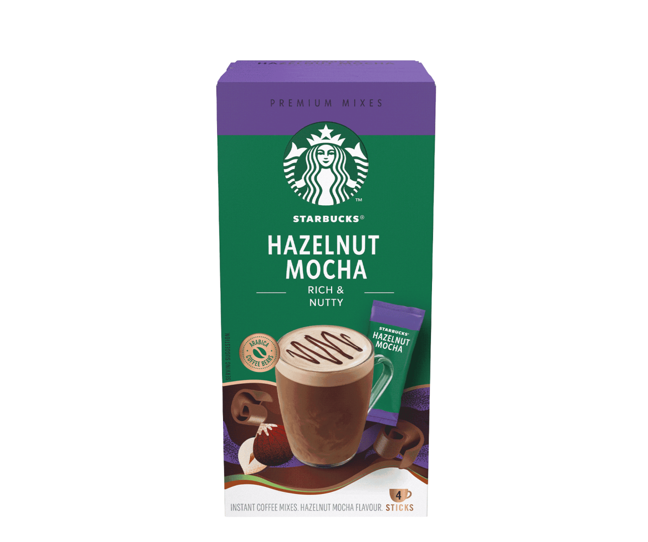 Starbucks® Hazelnut Mocha Premium Instant Coffee package