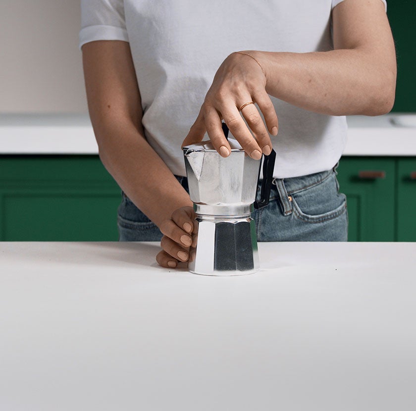 Βίδωμα moka pot