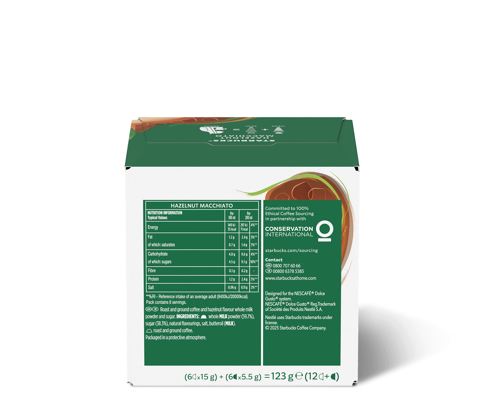 Hazelnut Macchiato by NDG συσκευασία