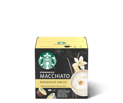 Starbucks kava dolce gusto kapsule macchiato madagascar longshadow vanilla