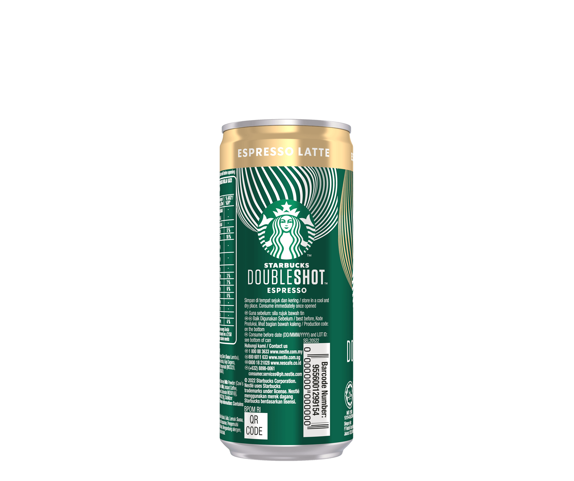 Starbucks Doubleshot™️ Espresso Latte - side view