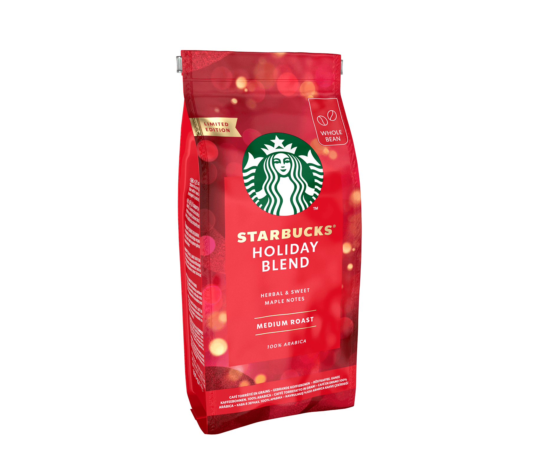 STARBUCKS HOLIDAY BLEND WHOLE BEAN COFFEE