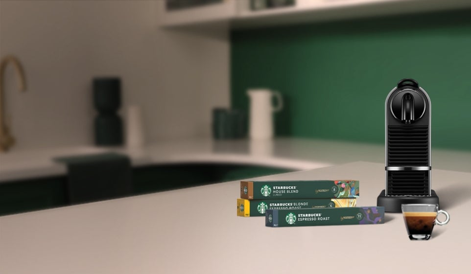 Het is meer dan koffie, het is Starbucks<sup>®</sup> by Nespresso<sup>®</sup>