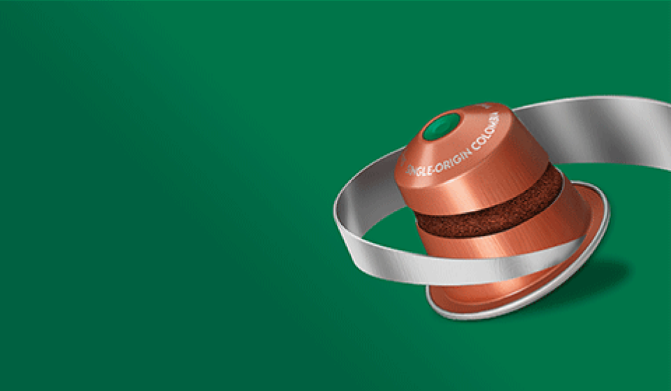 Kaffekapsler laget av 80 % resirkulert aluminium