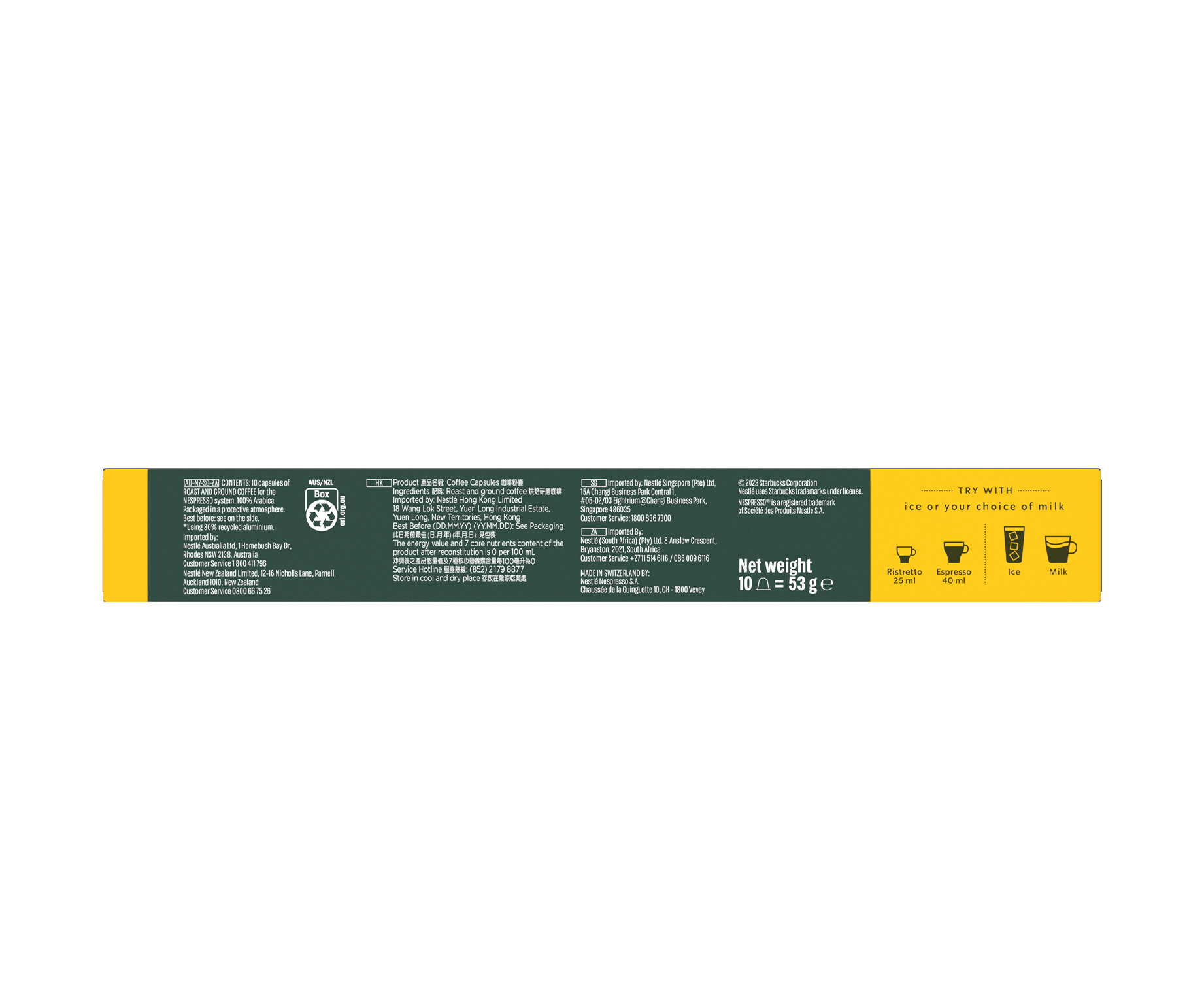 Starbucks® Blonde Espresso Roast by Nespresso®