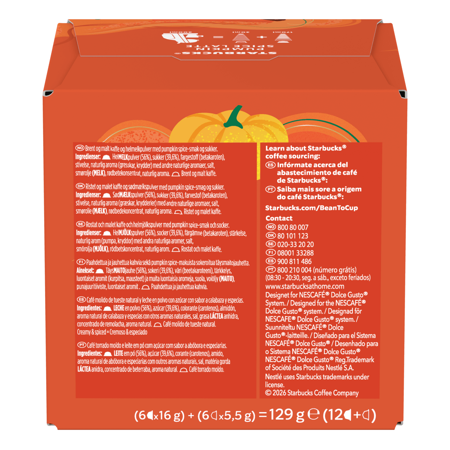 Starbucks® Pumpkin Spice Latte 