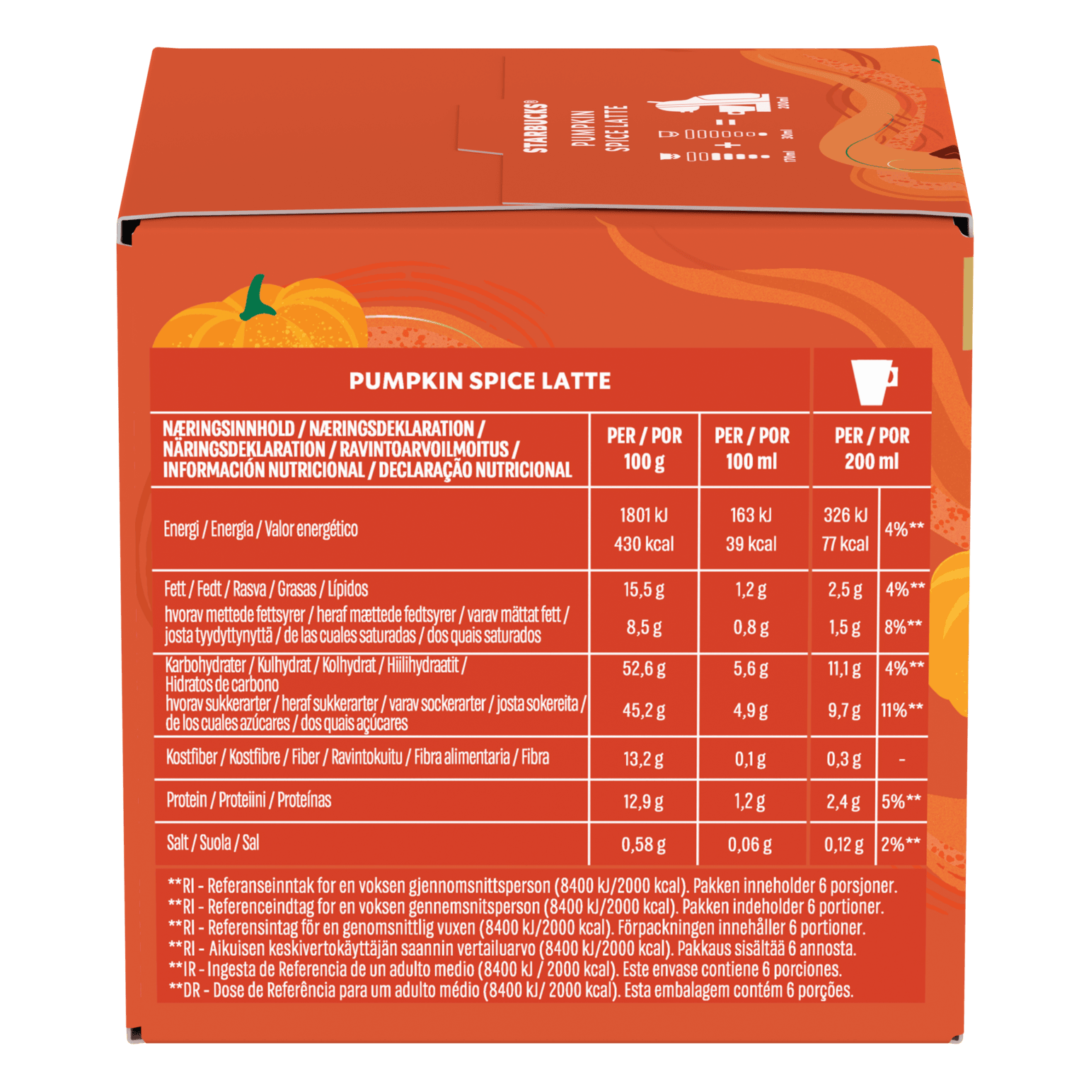 Starbucks® Pumpkin Spice Latte 