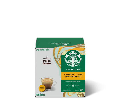 Embalagem de cápsulas Starbucks® Blonde Espresso Roast
