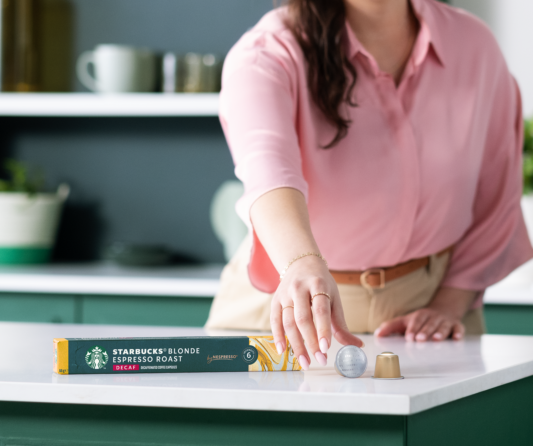 Starbucks Blonde®Decaf Espresso Roast by Nespresso® presentation