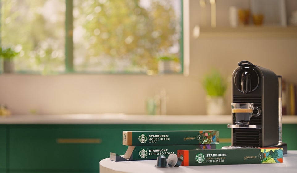 Mai mult decât cafea. Starbucks<sup>®</sup> by Nespresso<sup>®</sup>
