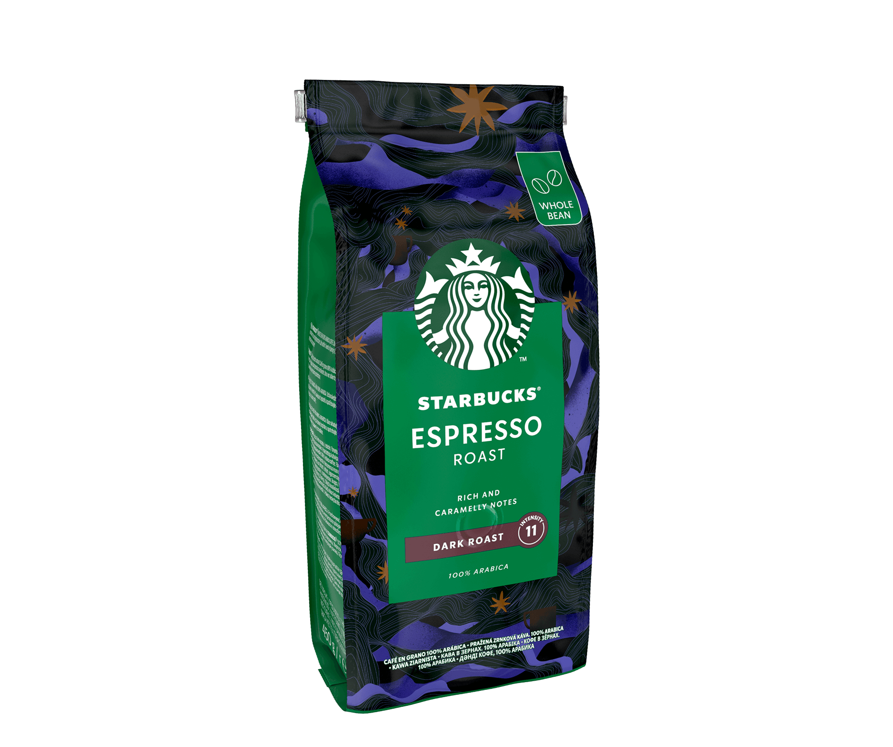 Starbucks® Espresso Roast Hela kaffebönor - sidovy