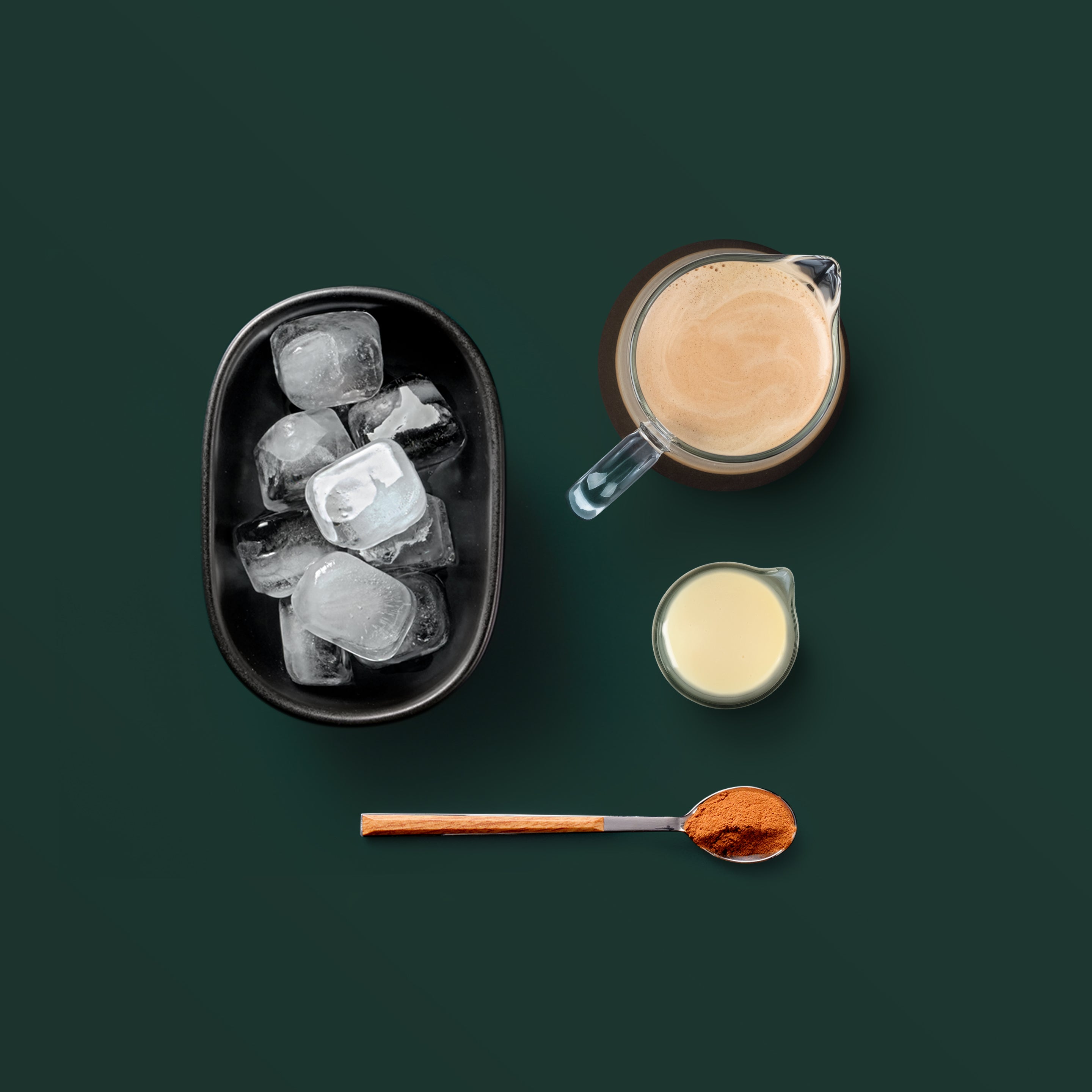 Koffeinfritt iskaffe med kanel – ingredienser